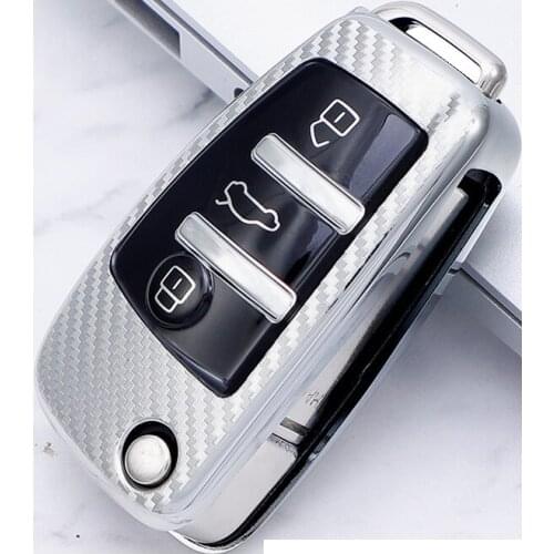 TPU Holder Key Case For Audi A3 8p A4 B8 B6 B5 A5 A6 C6 Q7 TT A1 Q2 A6 C5 Q3 Q5 S5 S7 RS3 R8 E-tron Q2 Car Key Cover Accessories