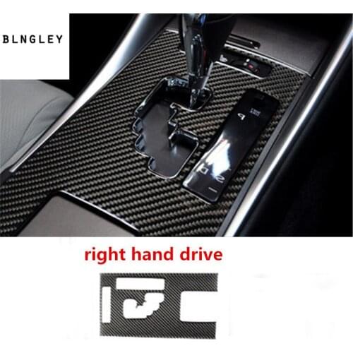 1pc Epoxy glue real carbon fiber grain gear panel decoration cover for 2006-2012 Lexus IS 300 250 CFSPORT