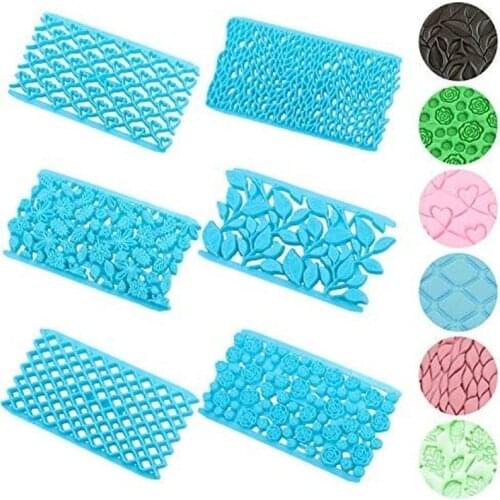 Cake Fondant Embossing Mold Fondant Embosser Lace Flower Biscuit Mold Cake Fudge Cupcake Decoration Baking and Pastry Tools