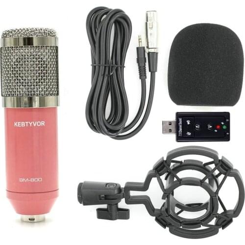 Hot BM800 Dynamic Condenser Wired Microphone Mic Sound Studio Recording With Shock Mount