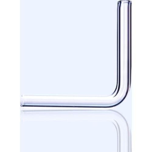 Lab Glass L Shape Double-pass Connector Tube, Outside Diameter about 9mm Lab supplies