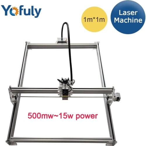 DIY 15w Big Power Laser Metal Engraver, laser metal cutting machine,1*1m,big work size laser engrave machine,laser metal marking
