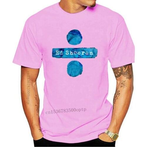 New Ed Streetwear Harajuku 100%Cotton MenS Tshirt Sheeran Divide Tshirts