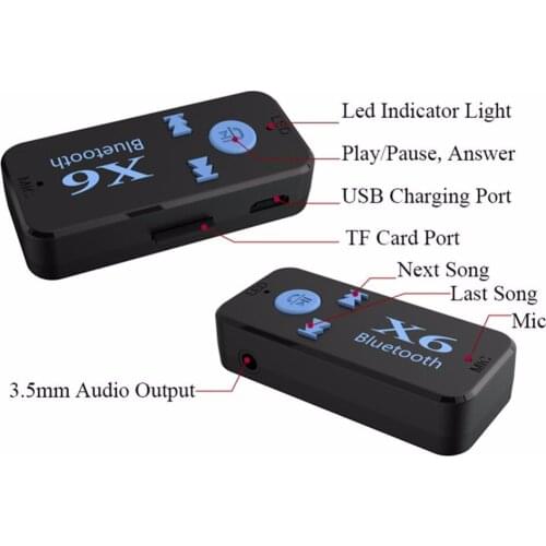 New Auto USB Bluetooth Audio Receiver Adapter 3.5mm Jack Aux Bluetooth 4.1 Handsfree Car Kit Mp3 Music Receiver