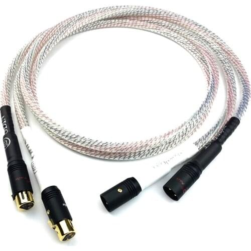 HiFi Valhalla Silver Plated 9 Core XLR Balance Cable Hi-end Audio Cables