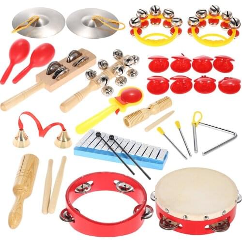 Percussion Set Kids Children Toddlers Musical Toys Instruments Band Rhythm Kit with Carrying Bag