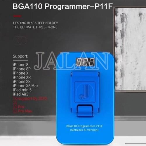 JC BGA110 Programmer P11F support iP 8 8P X XS XSMAX XR NAND SYSCFG Data Modification & Write and unbind wifi