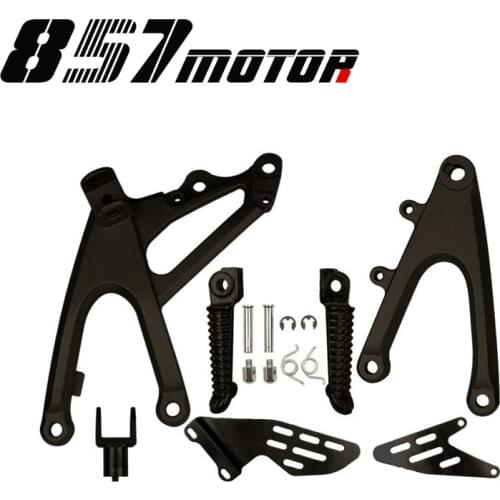 Front Footpegs Foot Pegs Footrest Pedals Bracket Footrest for Yamaha Yzf R1 Yzfr1 R 1 2007-2008 2007 2008 07-08 07 08 Motorcycle