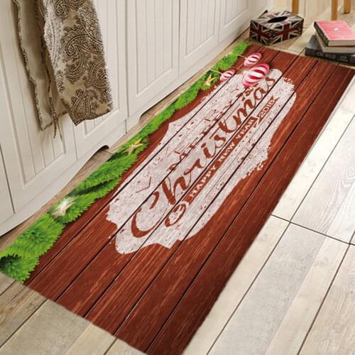 Christmas Rug Creative 3D Printing Hallway Carpets and Rugs for Bedroom Living Room Carpet Kitchen Bathroom Anti-Slip Floor Mats