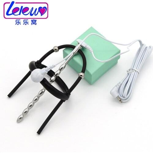 Sex Toys for Men Penis Stimulator Electric Shock With Cable Themed Toys Penis Extender Cock Rings Delayed Ejaculation