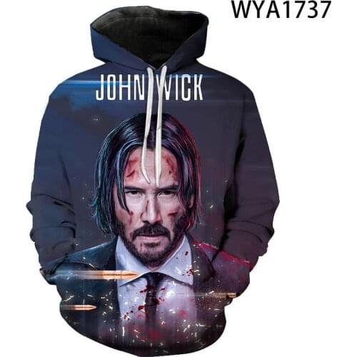 Hoodies Movie John Wick 3D Printed Men Women Children Casual New Sweatshirts Sport Fashion Streetwear Pullover Hoodie Tops Coat