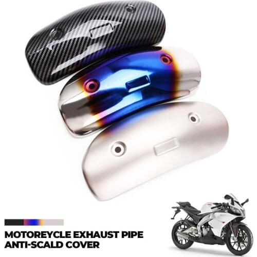 Universal Motorcycle Exhaust Muffler Pipe Leg Protector Heat Shield Cover Guard Stainless Steel For Yoshimura AR SC AK NINJA 650