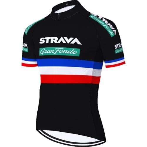 Bike jersey men Summer Strava cycling jersey short sleeve men Racing Breathable quick dry maillot cyclisme homme