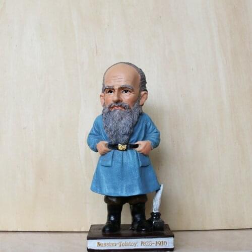 Vogue World Famous Person Russia Lev Nikolaevich Tolstoy Great Writer Figure Model Toys Gift Collection