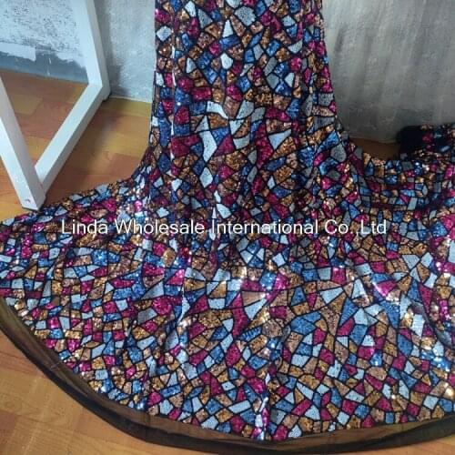 High grade dress and skirt fabric,Beaded net yarn Sequin fabric,Patchwork cloth,sewing accessories
