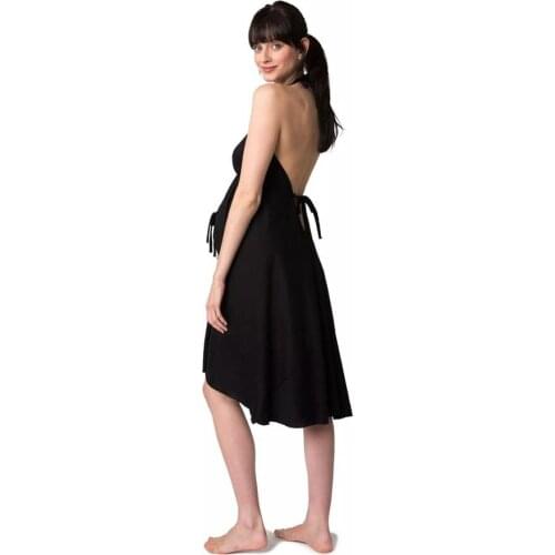 Explosion style spring and summer womens new halter open back deep V strap dress dress Europe and America Express