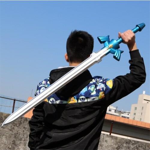 1:1 Skyward Link 80cm Cosplay PU Sword Cos Prop Halloween Link Weapon Role Play Action Figure Safe Children Toy