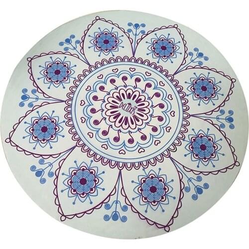 1.5mm Suede Round Yoga Mat Rubber Fashion Cushion Sport Health Lose Weight Fitness Exercise Women Sport Gym Pad Esterilla Yoga