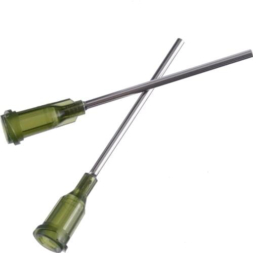 10pcs Syringe Needle Tip Dispensing Stainless Steel Needles with Luer Lock 14 Ga 1.5inch for Liquid Dispenser Syringe