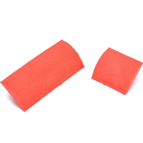 2pcs Wood Graining Grain Rubber Patin Painting Effects DIY Wall Decoration Tools