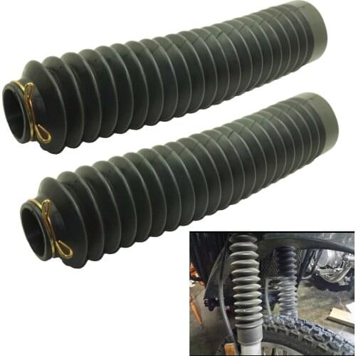2X Universal Motorcycle Fork Rubber Gaiters Boots Gaitors Dirtbike Gators Boots