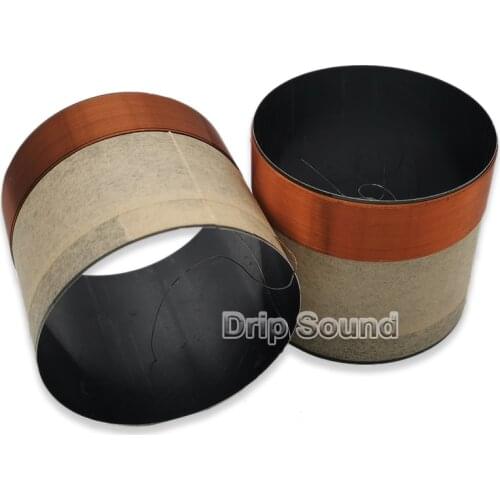 2pcs 65.5mm 65.5 Core 8ohm Bass Voice Coil BASV Black Aluminium Woofer Sound Drive Speaker Repair Parts