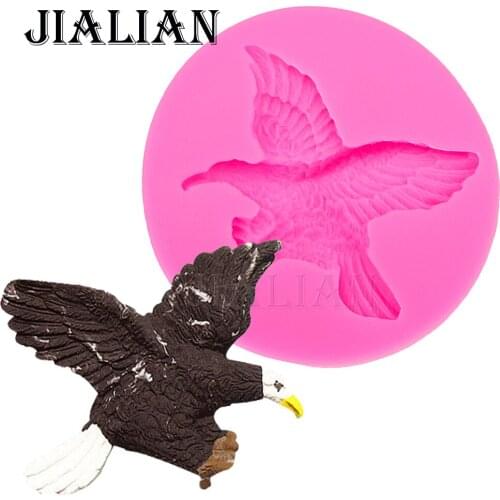 3D Animal Eagles bird soap mould chocolate DIY fondant baking cake decorating tools silicone mold T0091