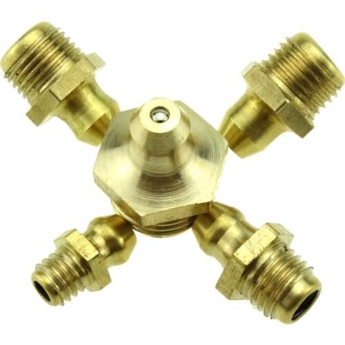 5PCS Brass Grease nipple Oil mouth Grease nipple Butter gun fittings