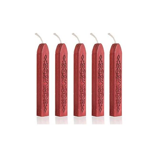 Lowest Price 5pcs Sealing Wax Stick Stamp Wax For Documents Sealing New Arrival Wine Red