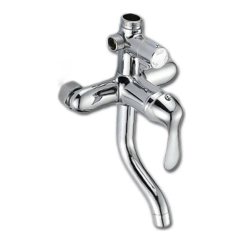 Free shipping high quality solid brass shower body with single lever bathroom shower faucet , DONA sanitary ware