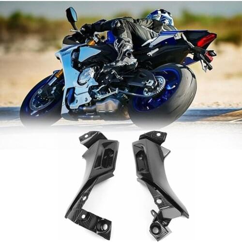Motorcycle Carbon Fiber Side Frame Mid Cover Panel Fairing Cowl for Yamaha YZF R1 2004 2005 2006