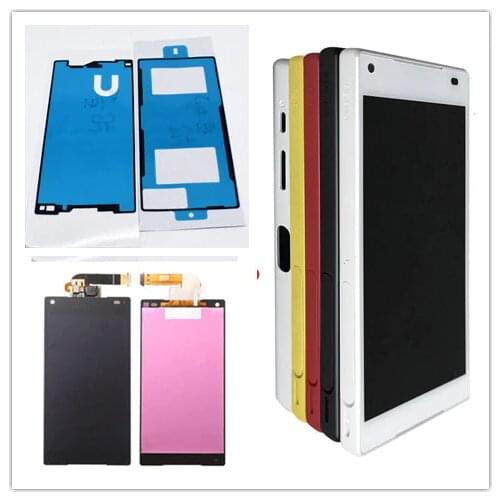 Black/white For Sony Xperia Z5 Compact mini E5803 E5823 LCD Display Touch Screen Digitizer Assembly Repair Parts