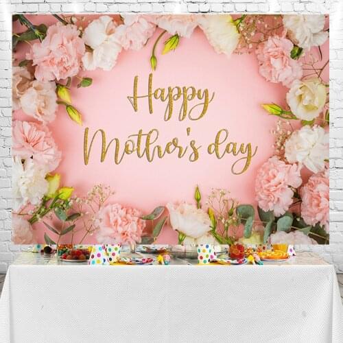 Sensfun Happy Birthday Strips and 3D Flowers Backdrops Photographic Background Photo Studio Props Photocall Banner