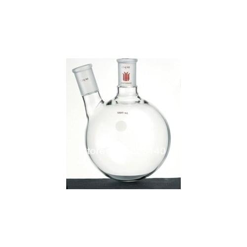 F414251 Flask,Two neck, angled, Capacity:250ml, Center joint:24/40, Side Joint:14/20