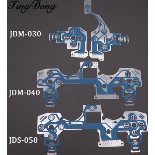 For PS4 030 040 050 Blue Controller Conductive Film Keypad Flex Cable Buttons Ribbon Circuit Board
