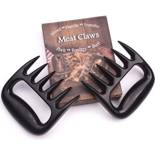 2 PCS Bear Claws Barbecue Fork Manual Pull Meat Shred Pork Clamp Roasting Fork Kitchen BBQ Tools Pull Shred Pork Shredde Akuhome