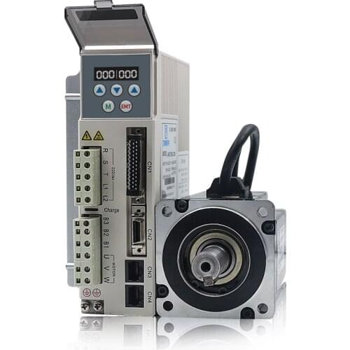 JMC High voltage AC servo motor drive kit 17bit 200w 3000rpm 0.64NM 60mm AC220V 60JASM502230K-17BC+JASD2002-20B