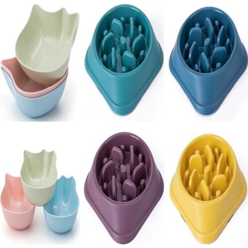 2021 NEW Pet Dog Feeding Food Bowls Puppy Slow Down Eating Feeder Dish Bowl Prevent Obesity Pet Dogs Supplies Dropshipping