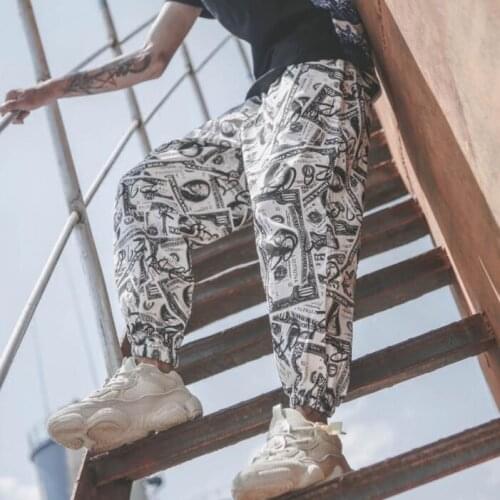 Summer personality fashion thin pants mens feet trousers casual pantalones hombre cargo harem pants for men pantalon homme loose