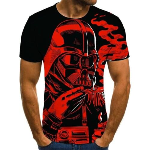 New leisure yaz tarzı erkek kadın moda kısa kollu yıldızlararası t-shirt 3d baskı rahat t shirt