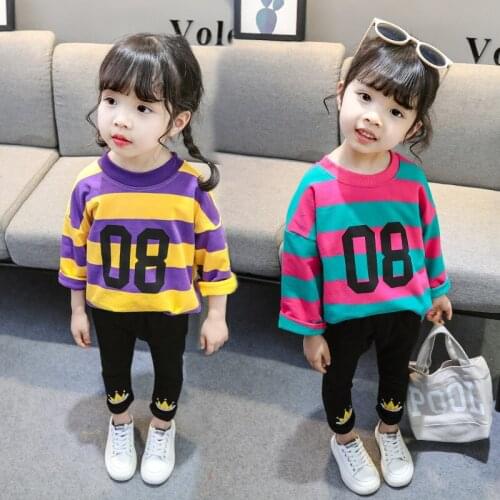 Toddler Girls Clothes Baby Kids Clothing Sets Autumn Outfits Teens Tracksuits Childrens Shirt + Pants Sets School Suit
