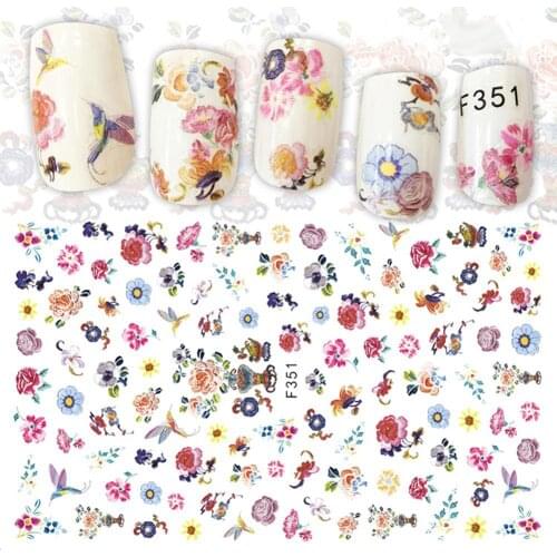 Wholesale Nail Sticker Multi-pattern Nails Art Floral Sticker Fingernail Manicure Salon DIY Decal Decor Tools