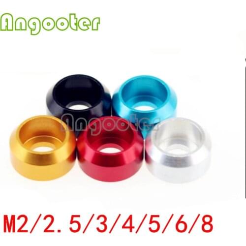 10PCS/lot M2,M2.5,M3,M4,M5,M6,M8 Cap head aluminum cone washer,aluminum alloy crown washer,Aluminum washer for DIY model