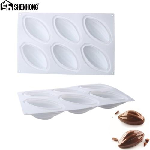 SHENHONG New Olive Cake Mold For Baking Dessert Ring Art Mousse Silicone 3D Mould Silikonowe Moule Pastry Cake