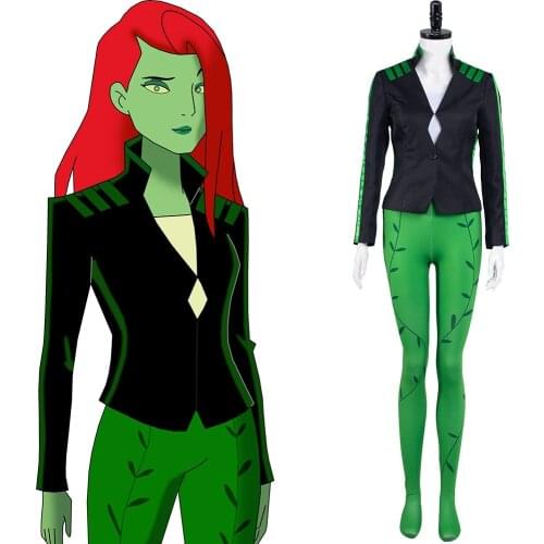 Poison Ivy Cosplay Costume Outfits Halloween Carnival Suit