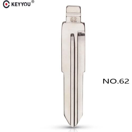KEYYOU 62# Replacement Flip Remote Key Blade Car Key blank For Mitsubishi Lancer Galant Outlander Pajero Remote Key Left NO.62