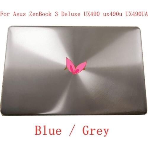 14"For ASUS ZenBook 3 Deluxe UX490UA UX490U UX490UAR UX490 notebook glass LCD screen panel assembly upper half parts replacement