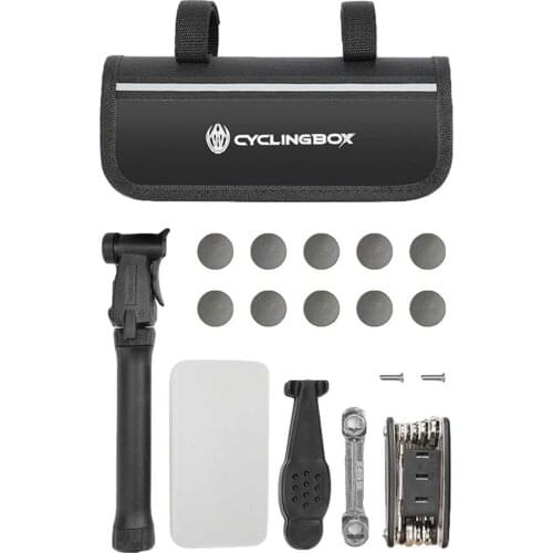 Bike Bicycle Cycling 16in1 Multi-function Tool Repair Kit Set With Pump & Bag durable and full bisiklet aksesuar bike Cycling#30