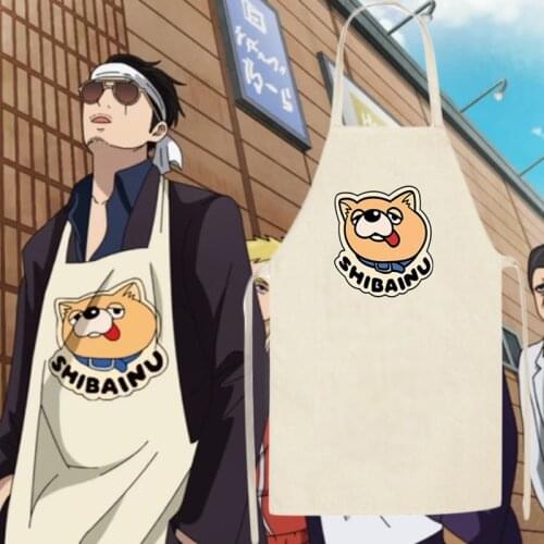 Anime The Way of the Househusband Gokushufudo Tatsu Apron Unisex Cute Bear SHIBAINU Apron Cosplay Costume C19M160