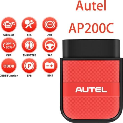 Autel MaxiAP AP200C BT Wireless Code Reader OBD2 Scanner With ABS SRS Oil Reset Full System Diagnostic Tool PK AP200 And P200M